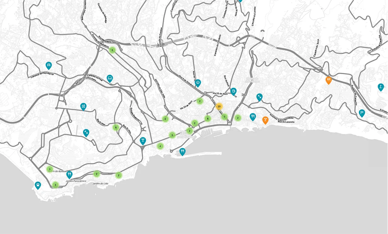 Mapa dos negócios que aceitam bitcoin na Madeira